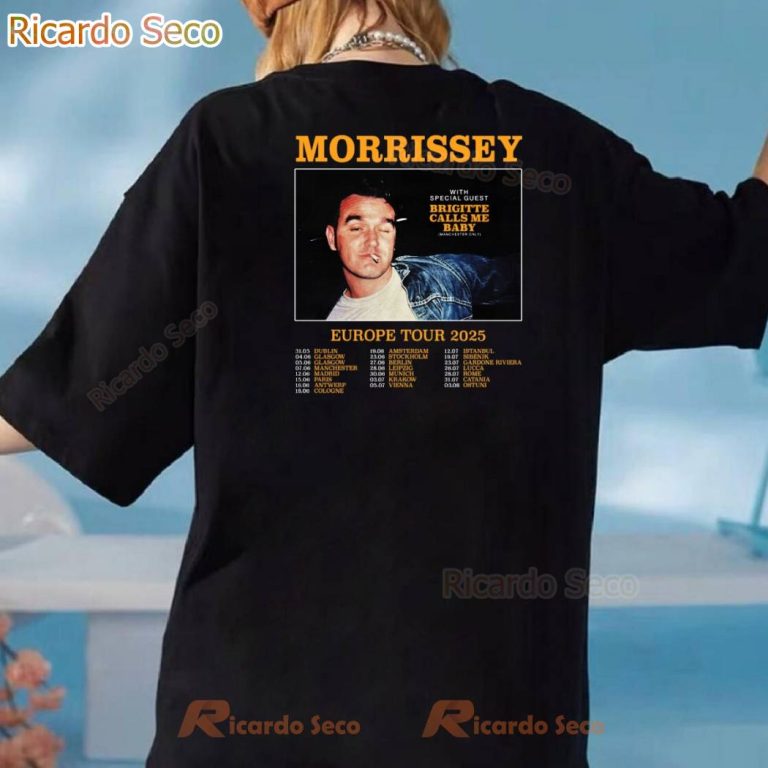 Morrissey Europe Tour 2025 T-shirt-b hfHSRBw