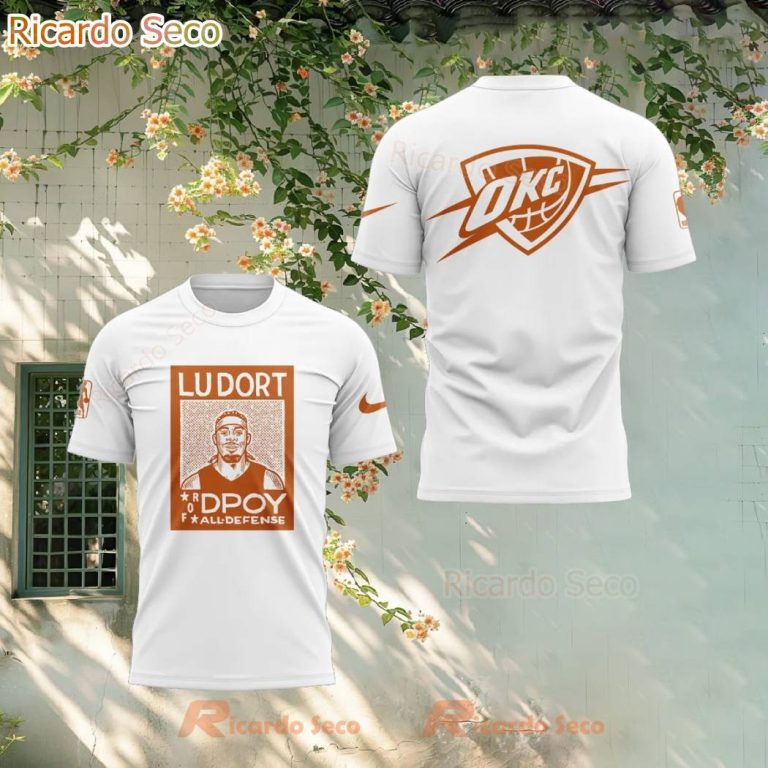 Oklahoma City Thunder X Lu Dort For Dpoy All Defense T-shirt XQadZN5