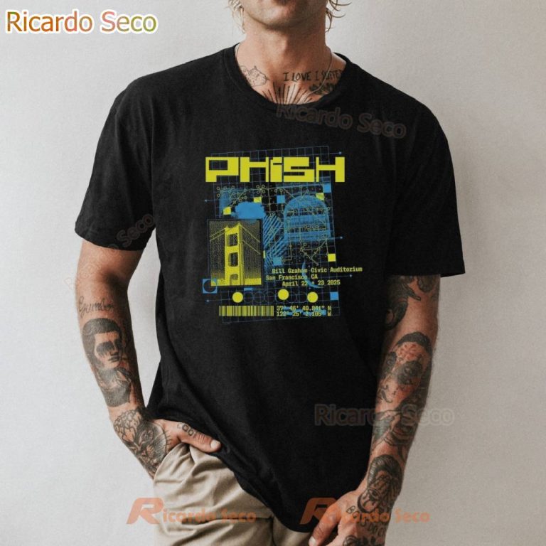Phish San Francisco Spring Tour 2025 T-shirt-a w9nSZ7X