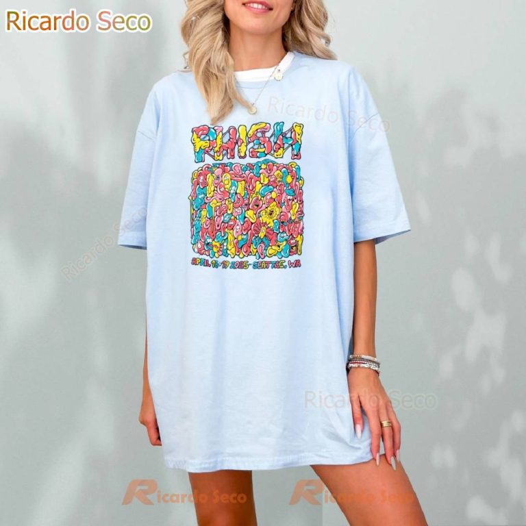 Phish Seattle Gum Wall Spring Tour 2025 T-shirt-a FPyMtEW
