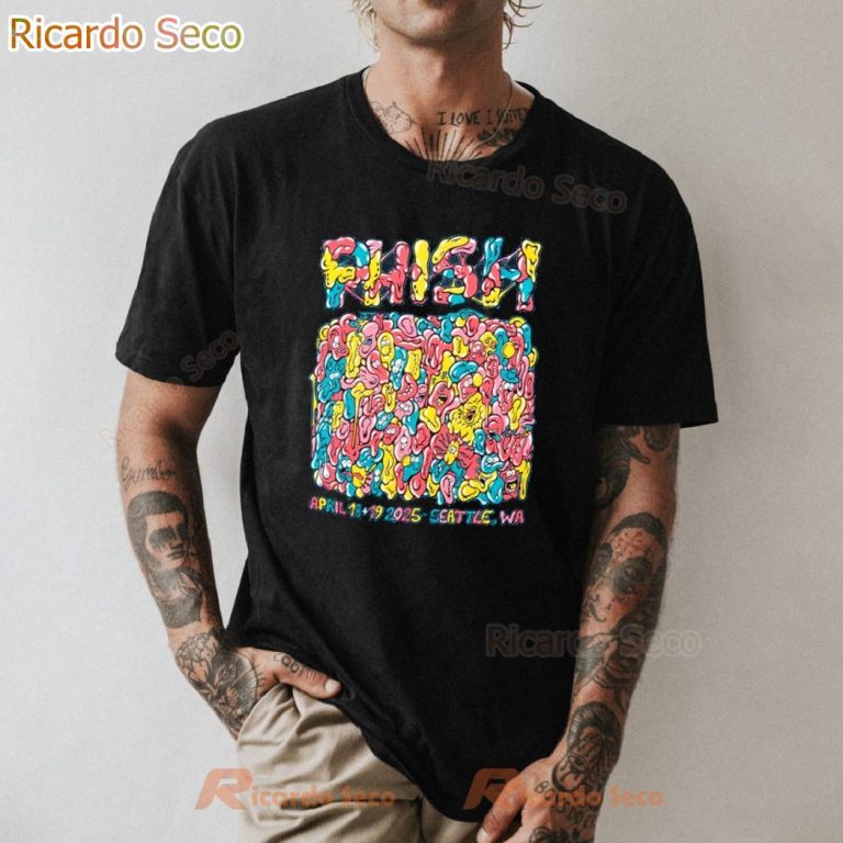 Phish Seattle Gum Wall Spring Tour 2025 T-shirt-b GpSRKdV