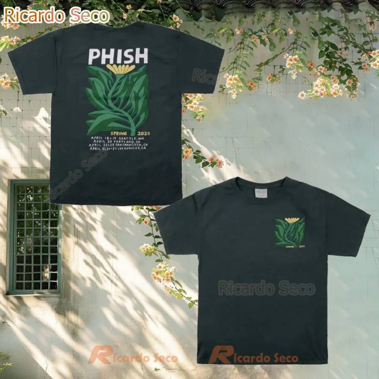 Phish Spring Tour 2025 Plant Life T-shirt kIMjh6x