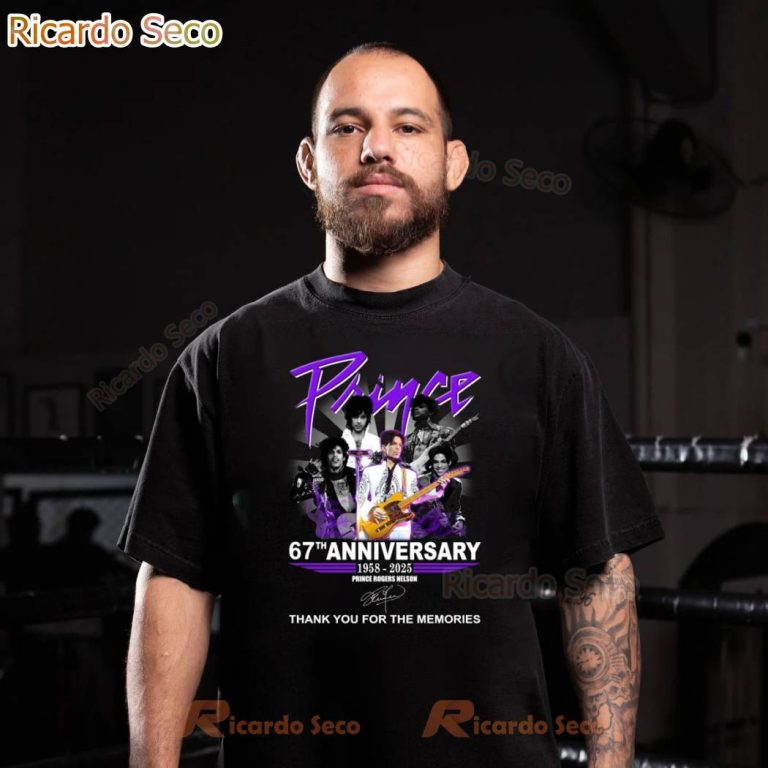 Prince 67th Anniversary 1958-2025 T-shirt-a MWwUYq6
