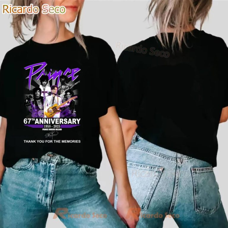Prince 67th Anniversary 1958-2025 T-shirt nSoTY8s