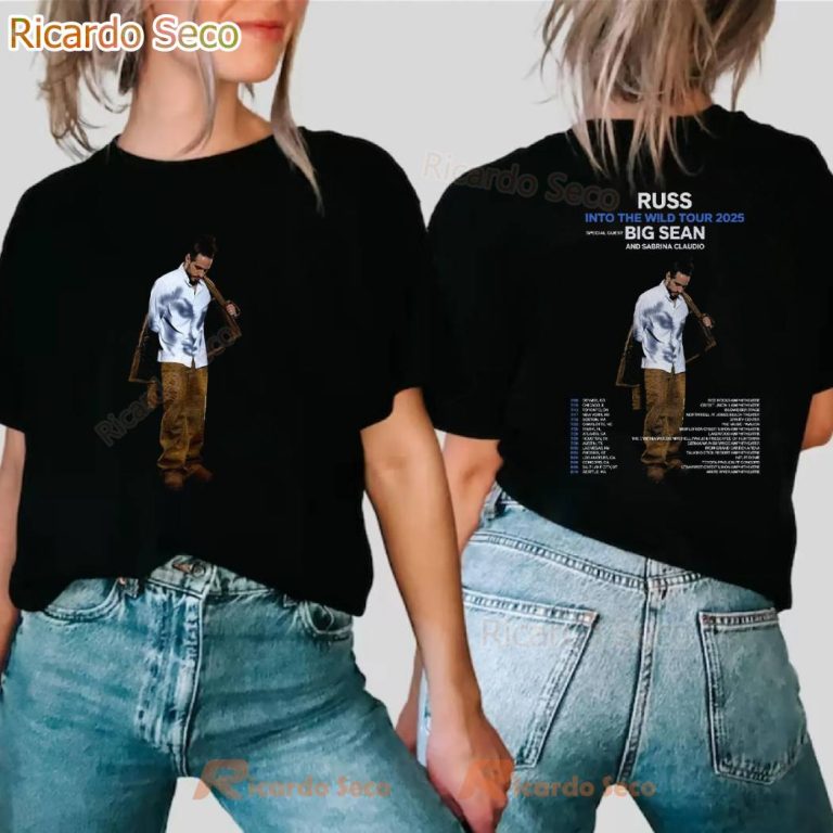 Russ Into The Wild Tour 2025 T-shirt j8pBTbi