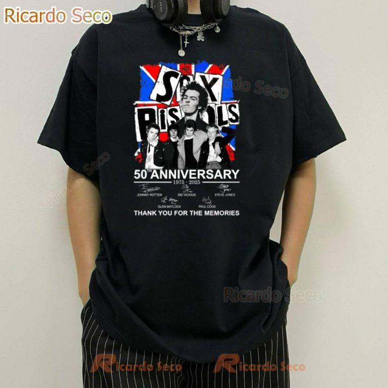 Sex Pistols 50th Anniversary 1975-2025 Classic Men Shirt-b R5LaVG8