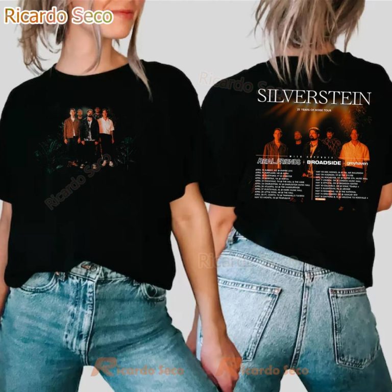 Silverstein 25 Years Of Noise Tour 2025 Tour T-shirt tLAg4Sx