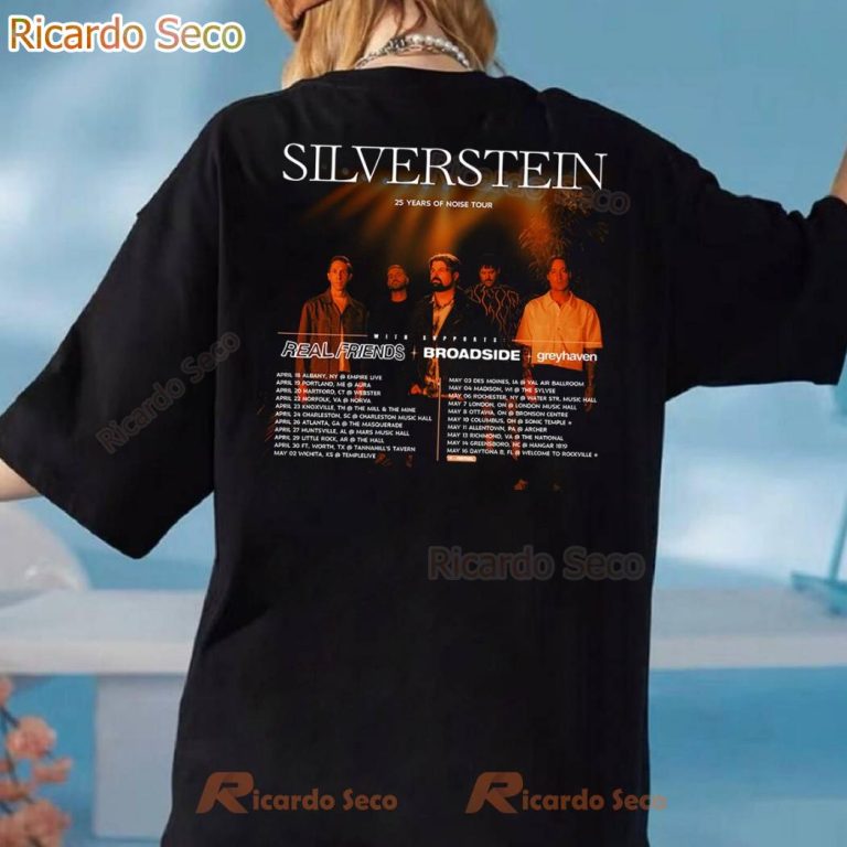 Silverstein 25 Years Of Noise Tour 2025 Tour T-shirt-b YF69iJA