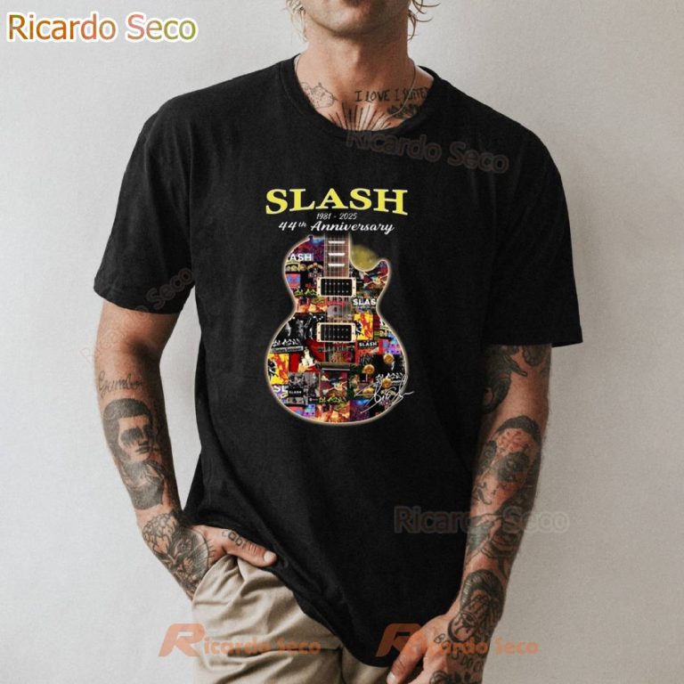 Slash 44th Anniversary 1981-2025 T-shirt-b xQzAYPG
