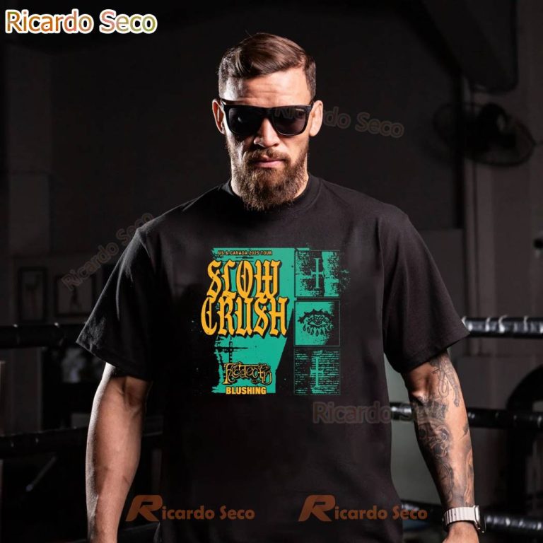 Slow Crush Us & Canada 2025 Tour T-shirt D1TUMnZ