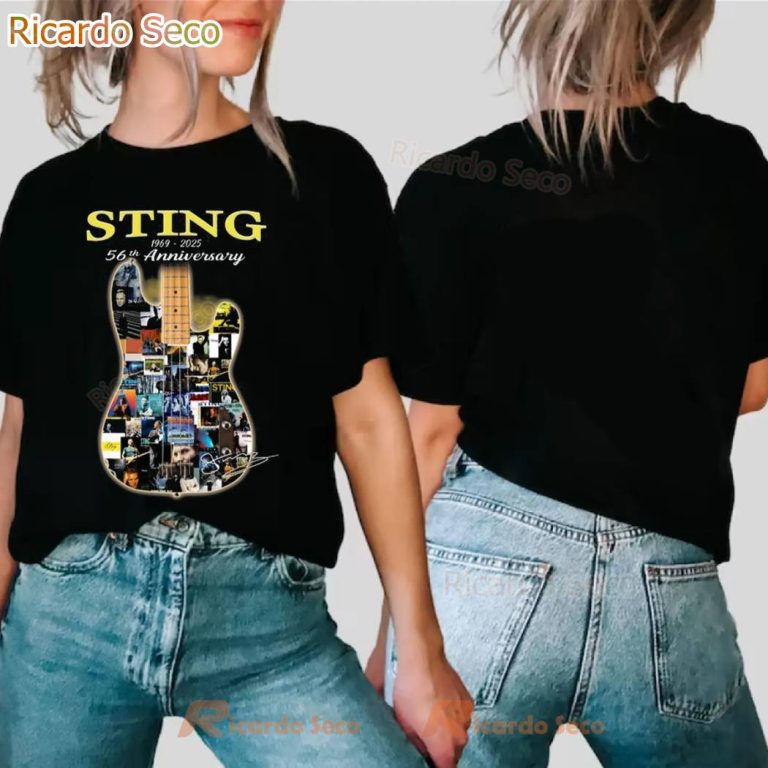 Sting 56th Anniversary 1969-2025 T-shirt-a ne5Ip2b