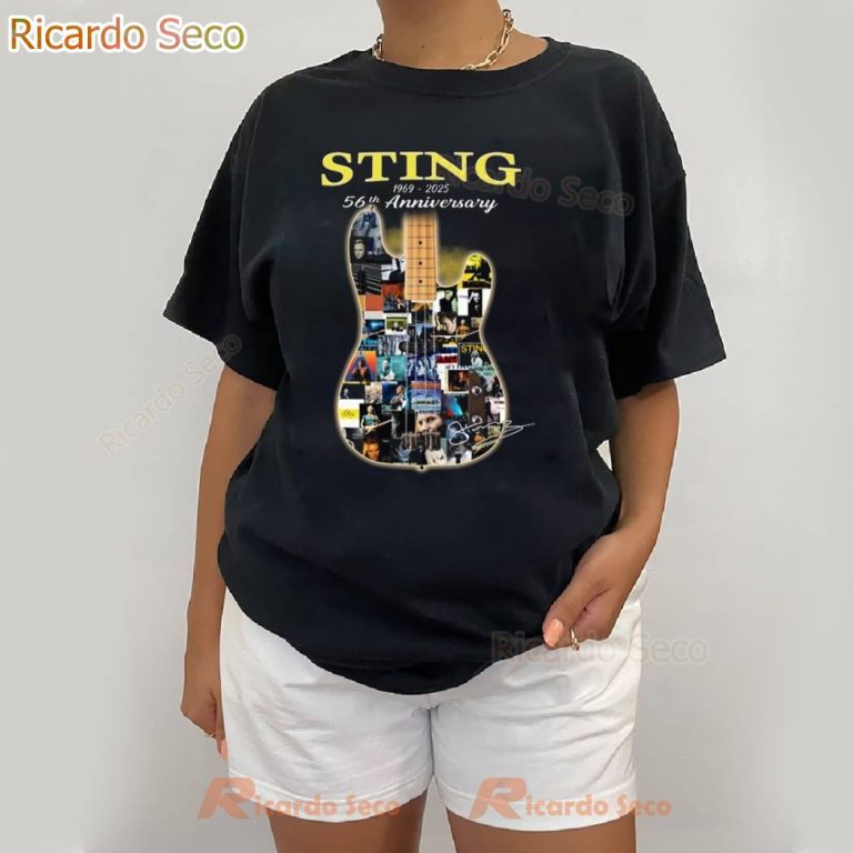 Sting 56th Anniversary 1969-2025 T-shirt-b I7sSoX1