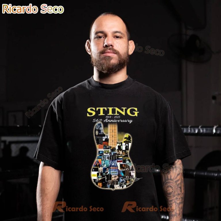 Sting 56th Anniversary 1969-2025 T-shirt p67qJAM