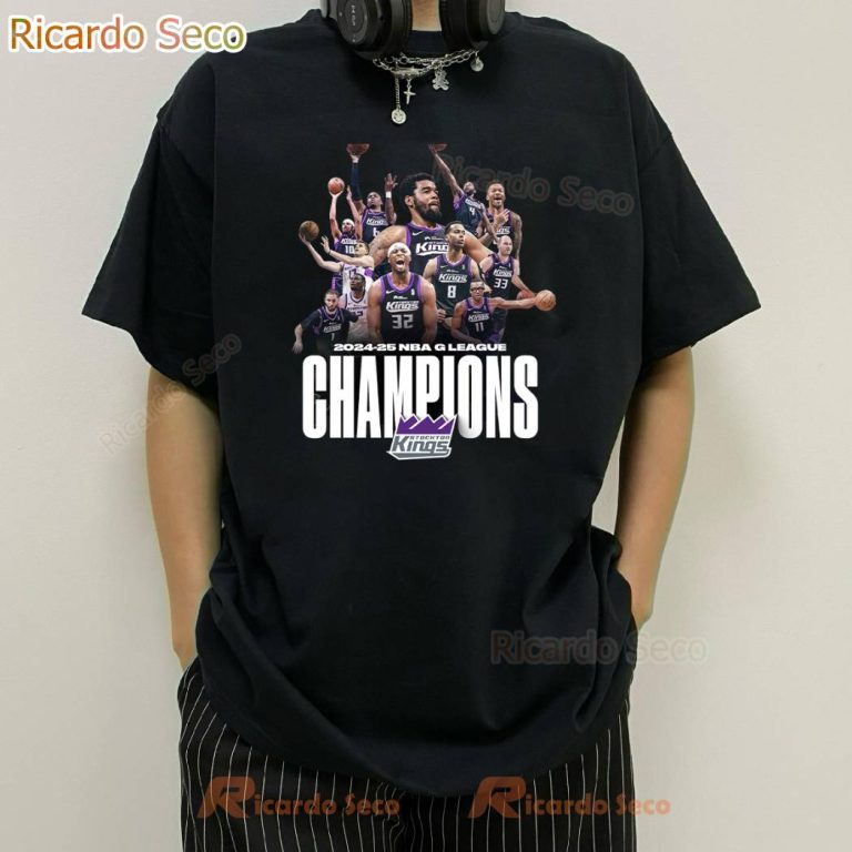 Stockton Kings 2024-25 Nba G League Champions T-shirt-a QOrkY2w