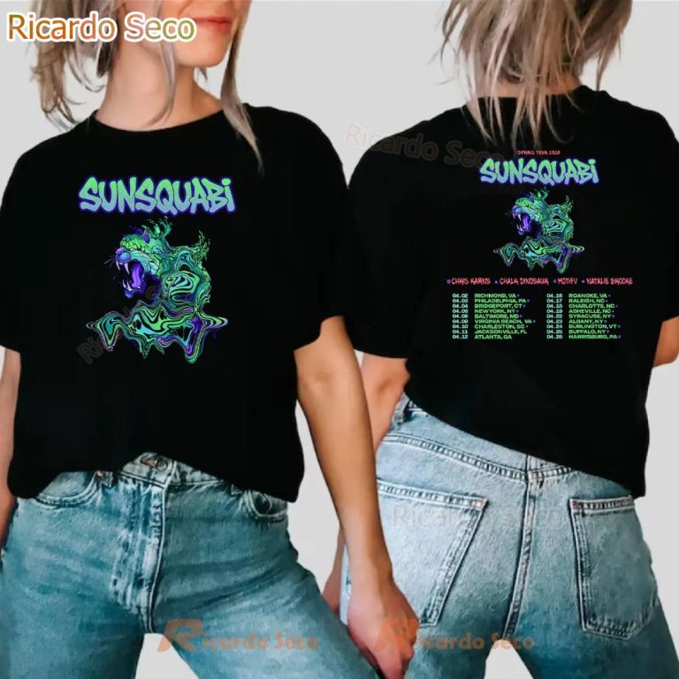 Sunsquabi 2025 Spring Tour T-shirt 0LrqFsb