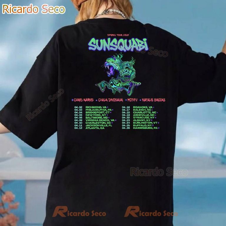 Sunsquabi 2025 Spring Tour T-shirt-b 1NH9Ufc