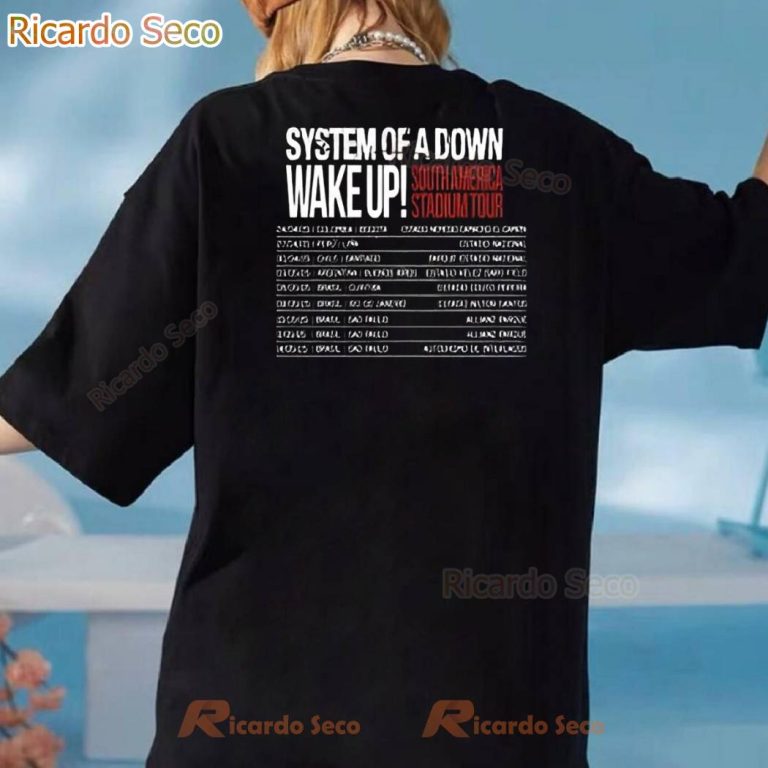 System Of A Down South America Stadium Tour 2025 T-shirt-b Bj8o3HP
