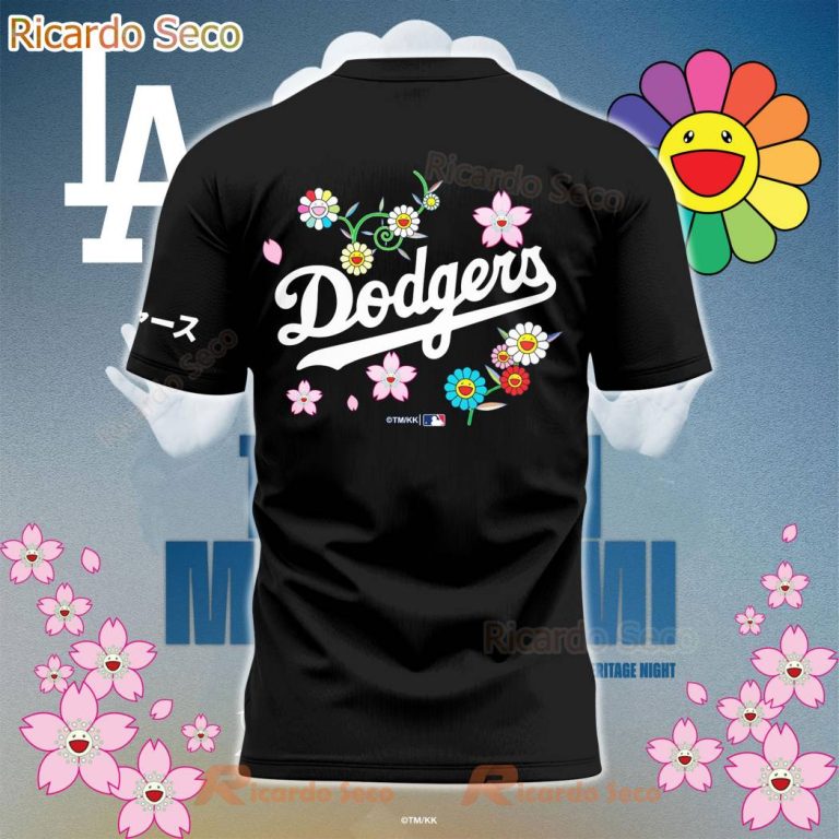 Takashi Murakami X Los Angeles Dodgers Japanese Heritage Night T-shirt-y hclWHXv
