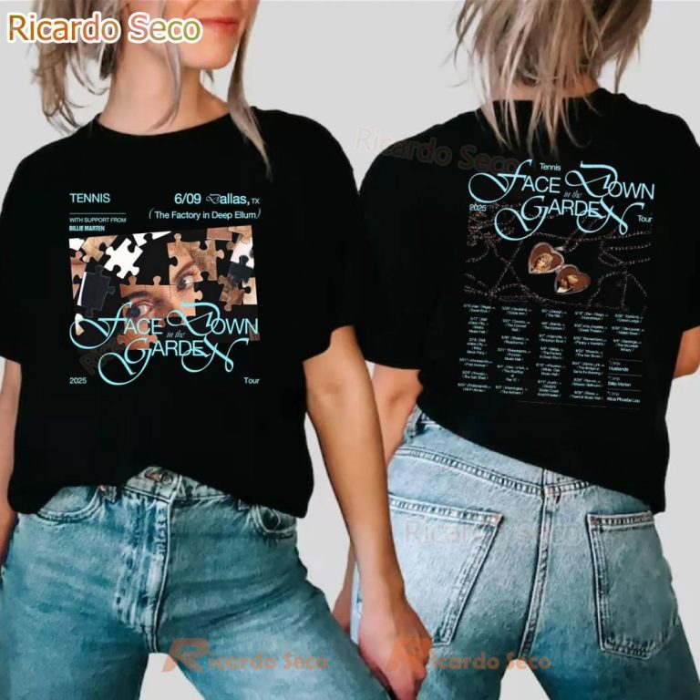 Tennis Face Down In The Garden Tour 2025 T-shirt lmXc4sj