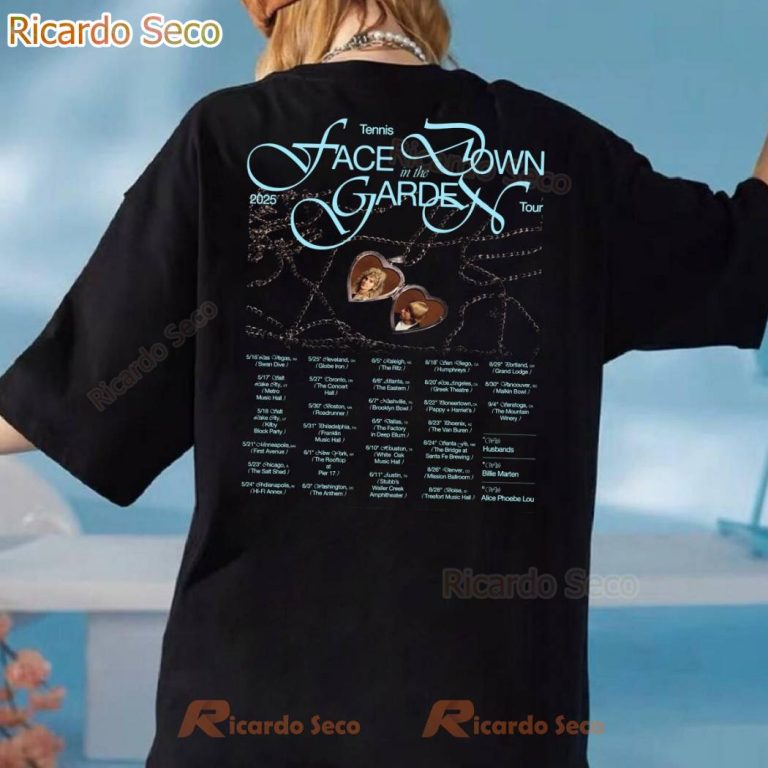 Tennis Face Down In The Garden Tour 2025 T-shirt-b hUmbg7n