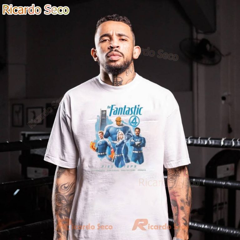 The Fantastic Four First Steps Scientists Explorers Protectors Heroes T-shirt yal9C76