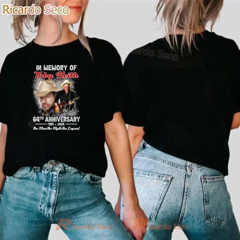 Toby Keith 64th Anniversary 1961-2025 The Man The Myth The Legend T-shirt-a 2RlQItE