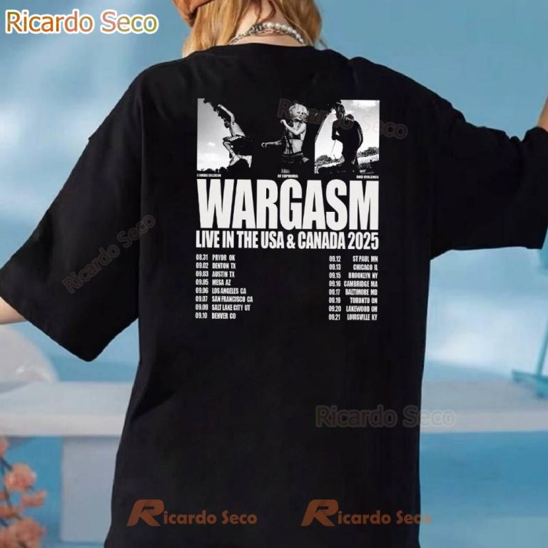 Wargasm Live In The Usa & Canada 2025 T-shirt-c Cg9jSnm