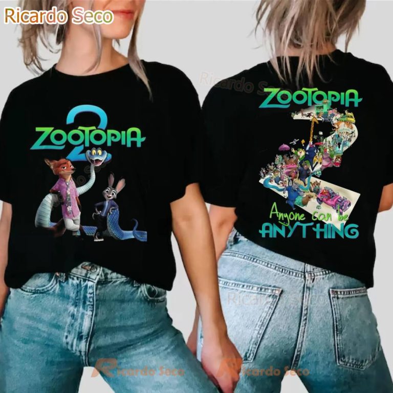 Zootopia 2 Disney Movie Anyone Can Be Anything T-shirt CEmT6AM