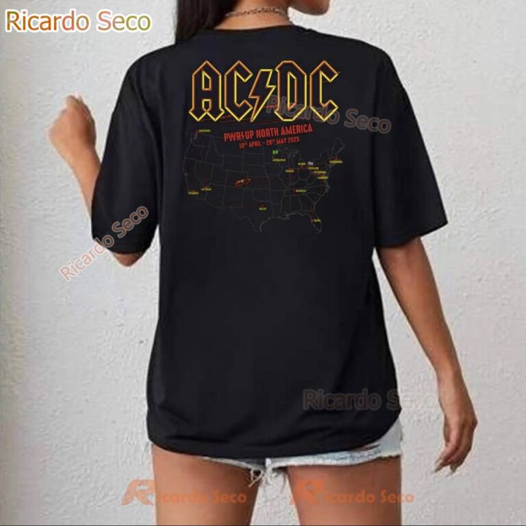Acdc All Roads Lead To Cleveland Demon Fire Is All You Desire Pwr Up Tour 2025 T-shirt-a UARKuMf