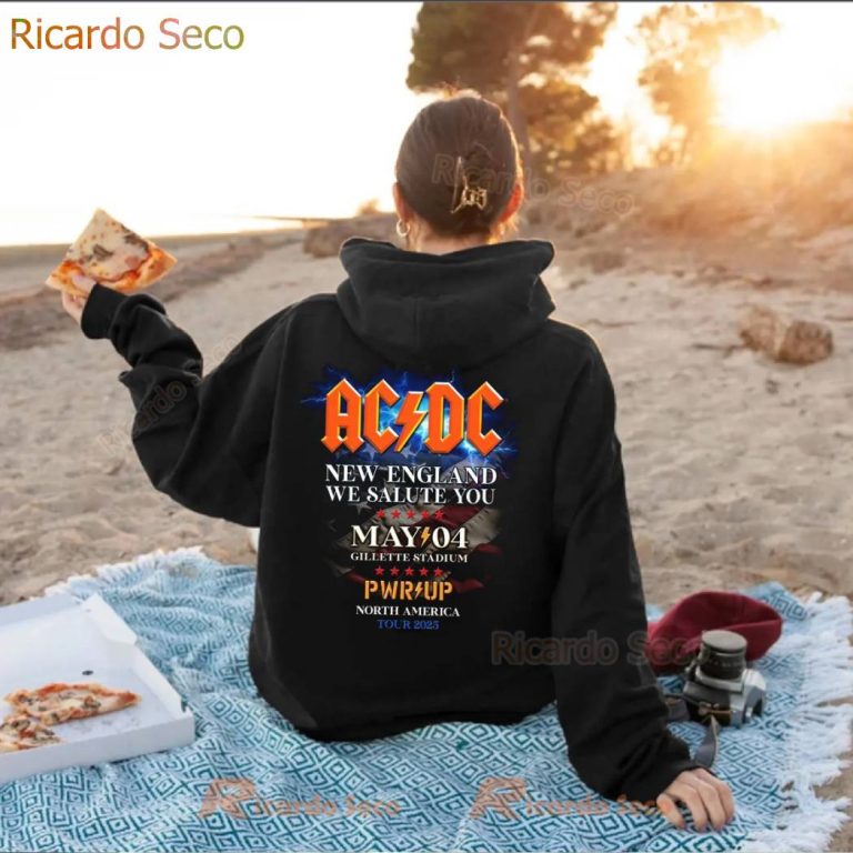 Acdc Foxborough Pwr Up Tour 2025 New England We Salute You T-shirt-b VFDWOnw