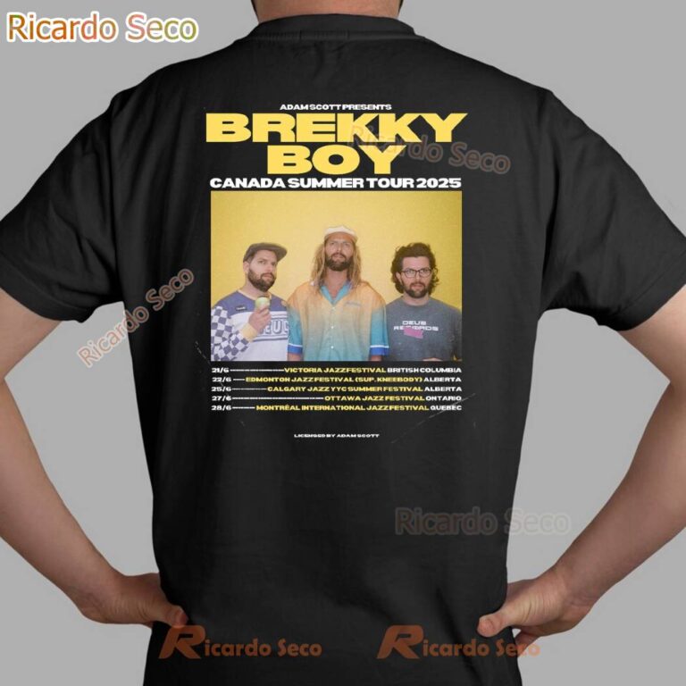 Adam Scott Presents Brekky Boy Canada Summer Tour 2025 T-shirt-c 1J6eUhm