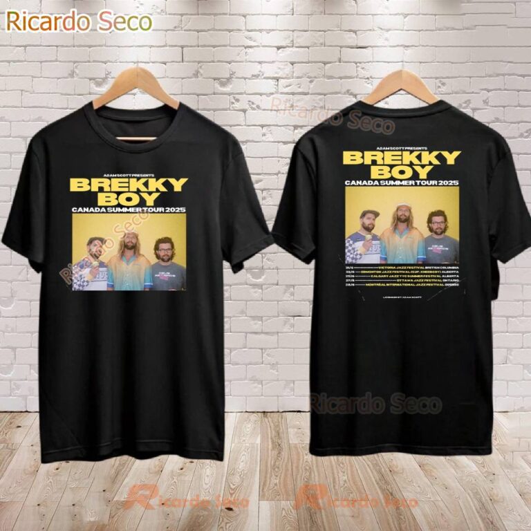 Adam Scott Presents Brekky Boy Canada Summer Tour 2025 T-shirt hqo7Pi6