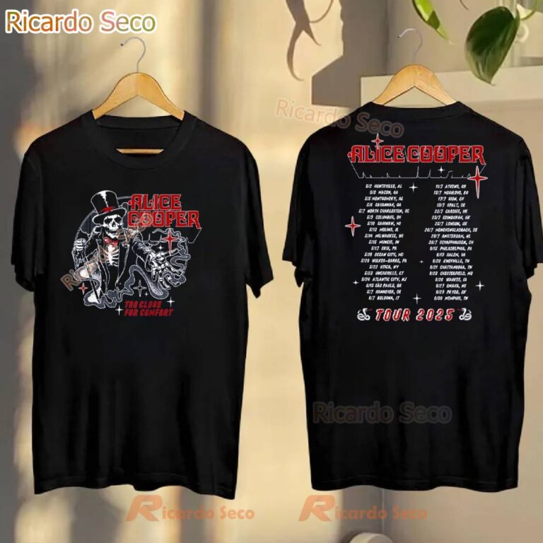 Alice Cooper Too Close For Comfort Tour 2025 T-shirt-a GPmRiHN