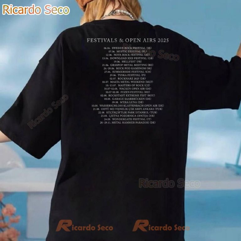 Apocalyptica Plays Metallica Vol. 2 Festival And Open Airs 2025 Tour T-shirt-a qb2xp1D