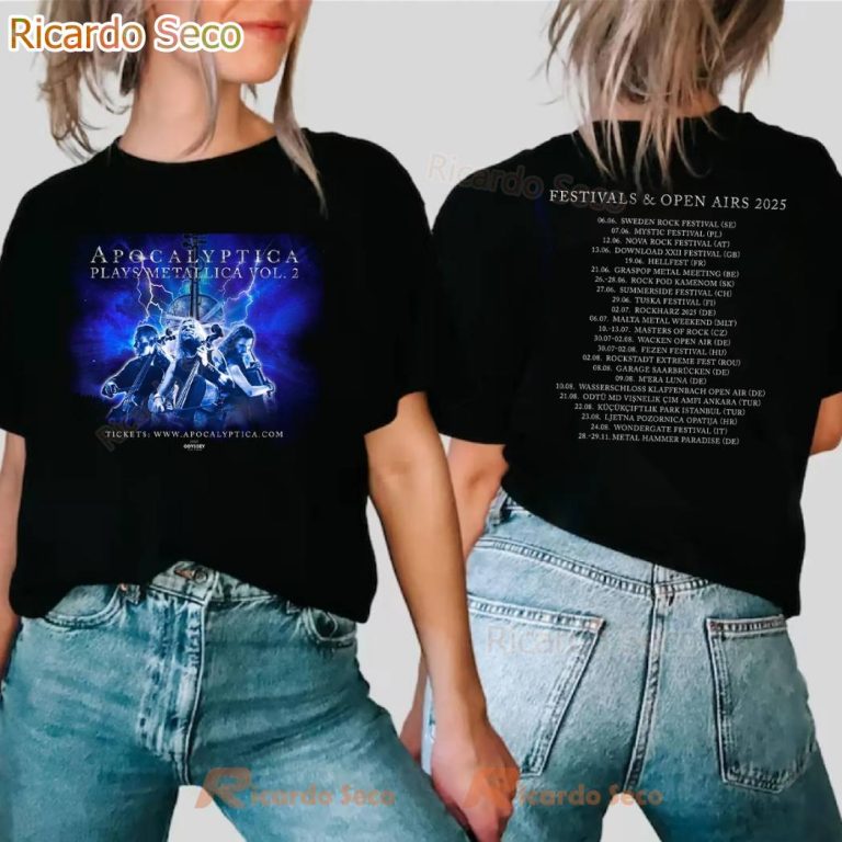 Apocalyptica Plays Metallica Vol. 2 Festival And Open Airs 2025 Tour T-shirt-b qAVSIpy