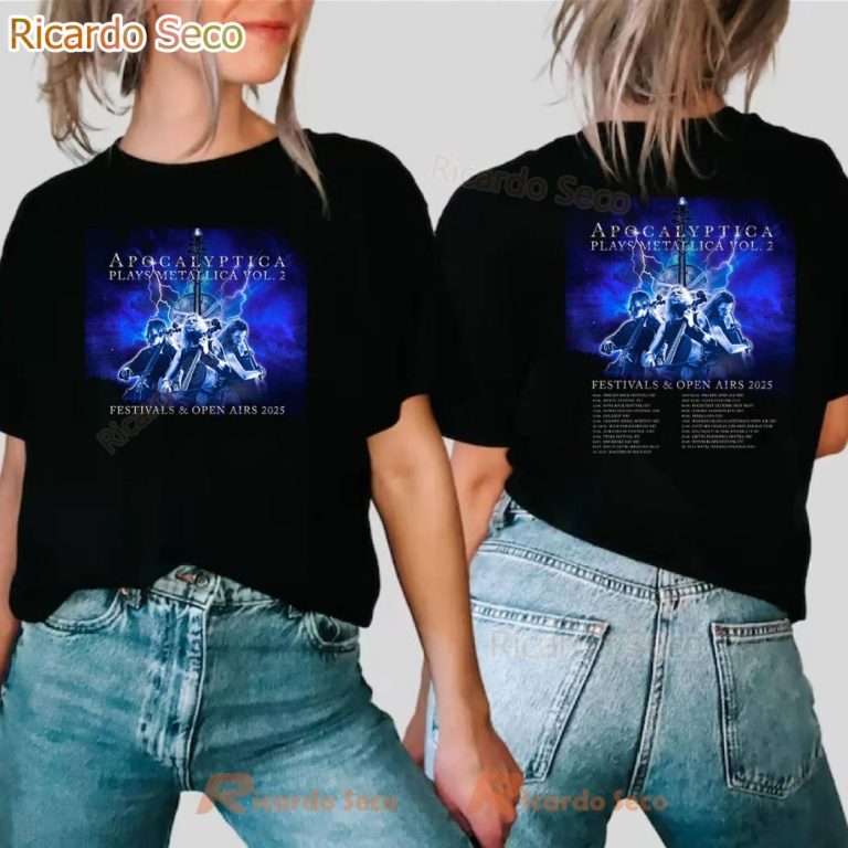 Apocalyptica Plays Metallica Vol. 2 Tour 2025 T-shirt 7t4VBxK
