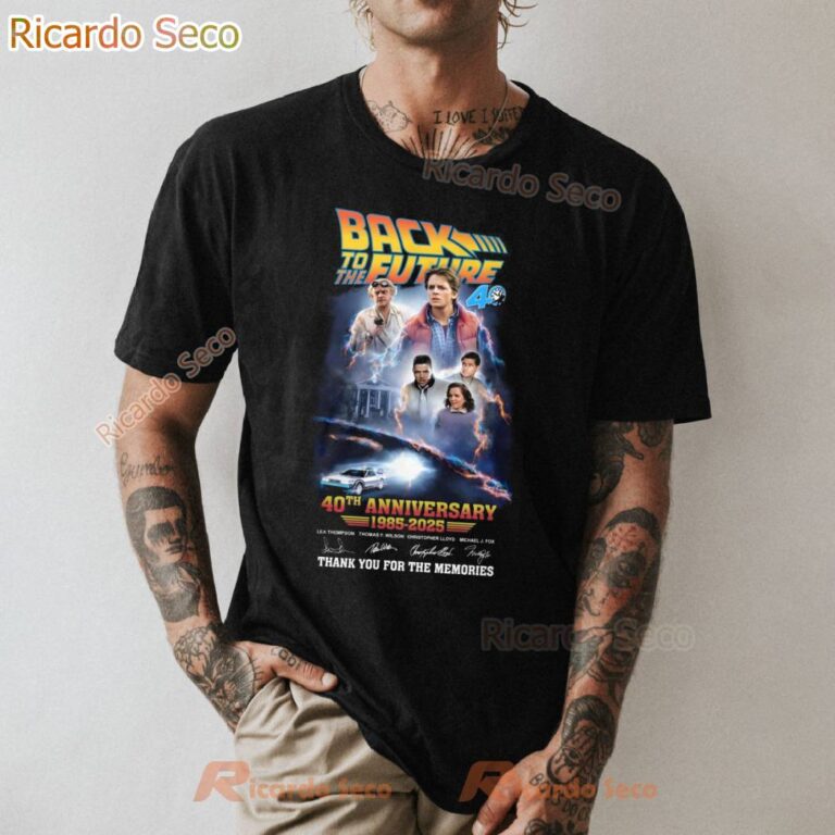 Back To The Future 40th Anniversary 1985-2025 T-shirt vpgYzV7