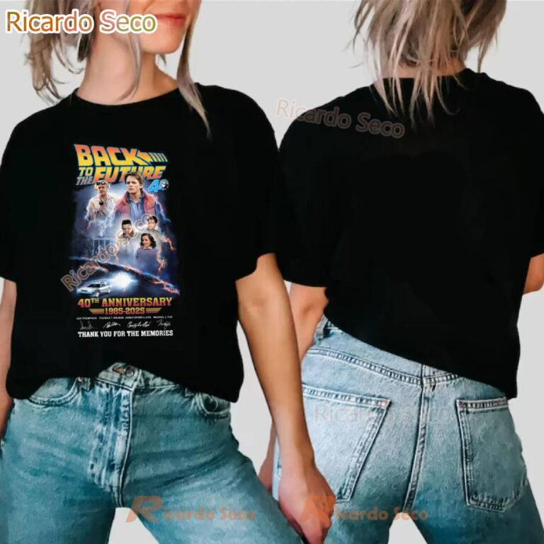 Back To The Future 40th Anniversary 1985-2025 T-shirt-a vsIlqGi
