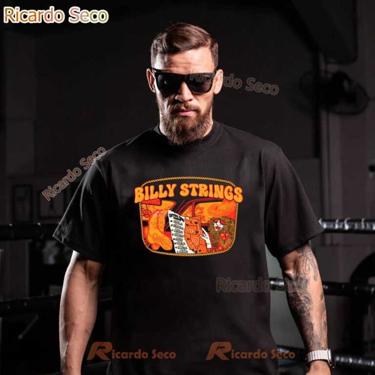 Billy Strings Spring Tour 2025 Outlaw Tour Tee W May Dates Billie Buck T-shirt-x 9ON05Lf