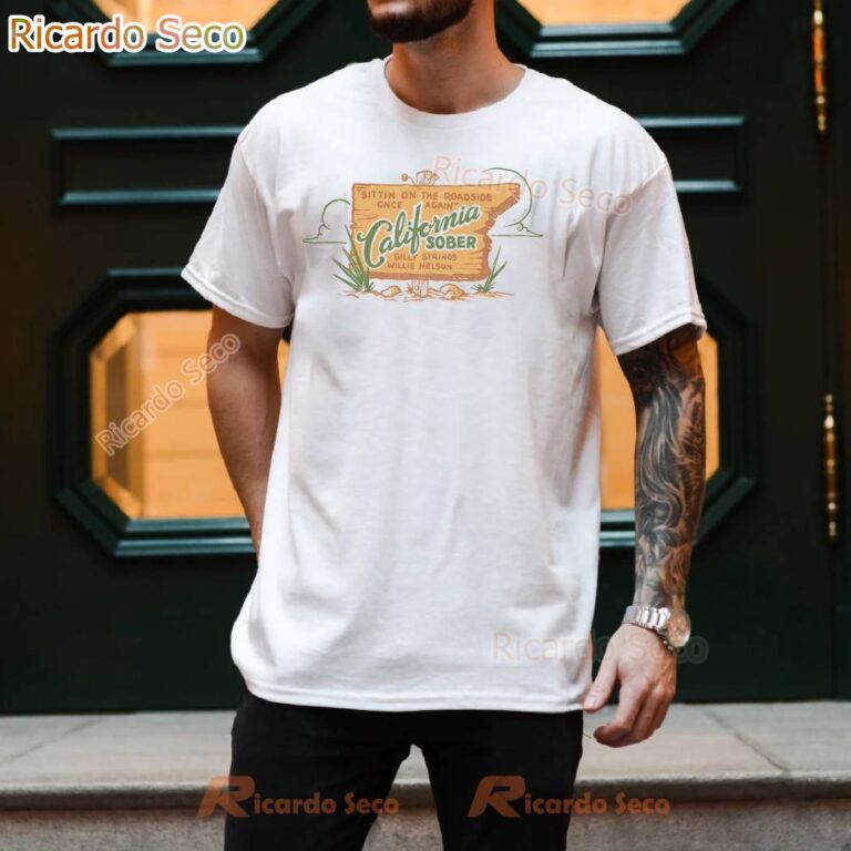 Billy Strings Willie Nelson California Sober Outlaw Tour 2025 T-shirt-a ThlyLkP