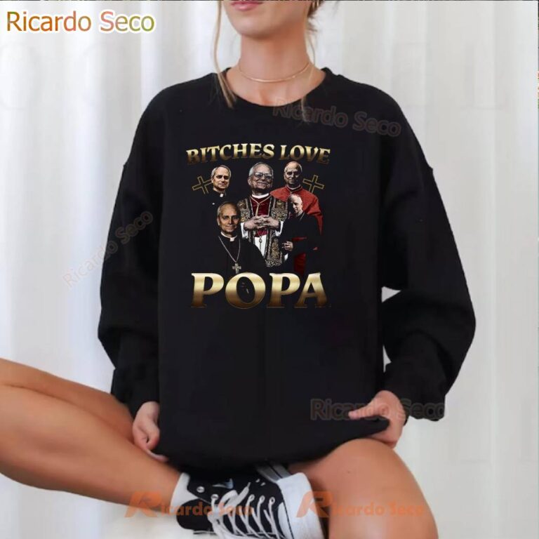 Bitches Love Papa T-shirt-a QEHM6DB