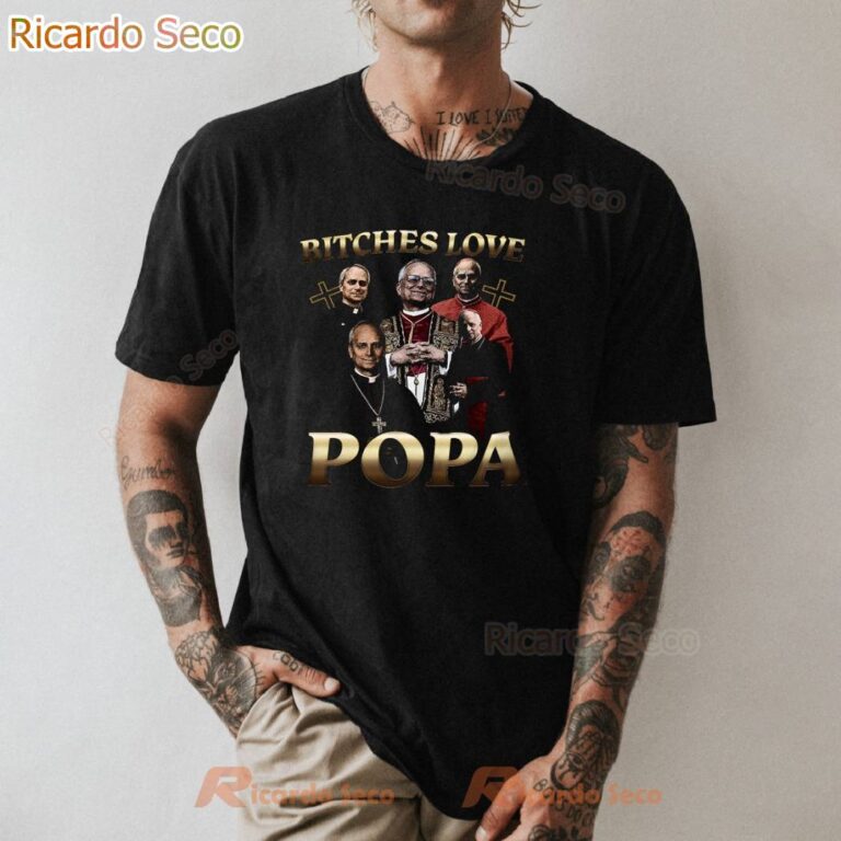 Bitches Love Papa T-shirt-b yVfY7KD