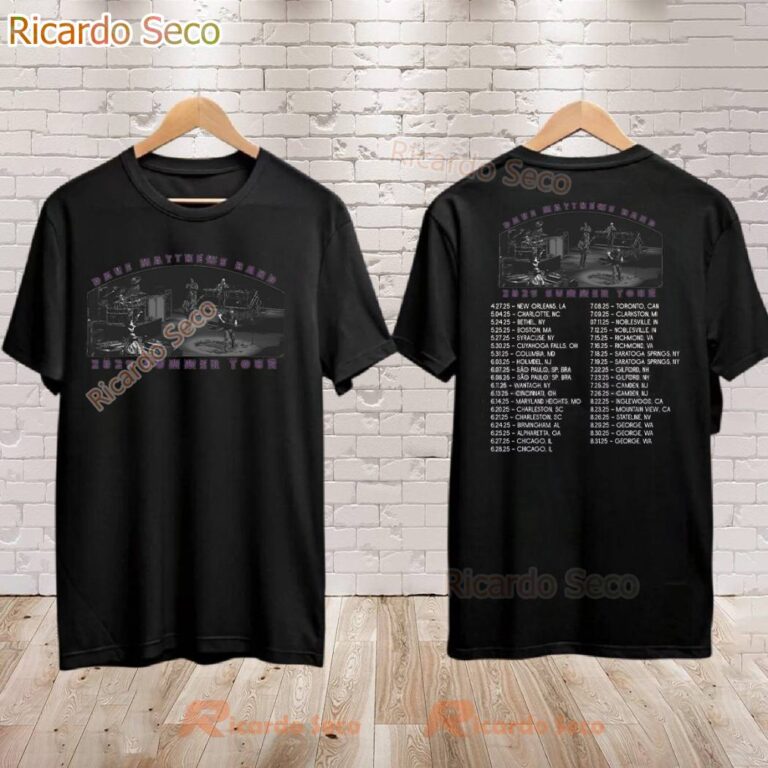 Dave Matthews Band 2025 Summer Tour T-shirt YXkAdBR