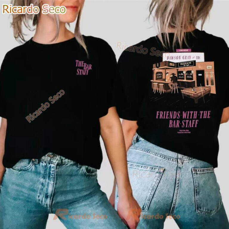 Dawson Gray Friends With The Bar Staff T-shirt-b DjksYZC
