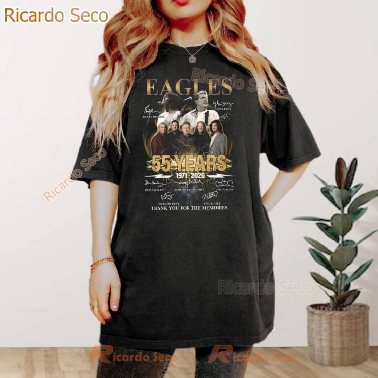 Eagles 55th Anniversaries 1971-2026 Signatures T-shirt-c WHMx0Y8