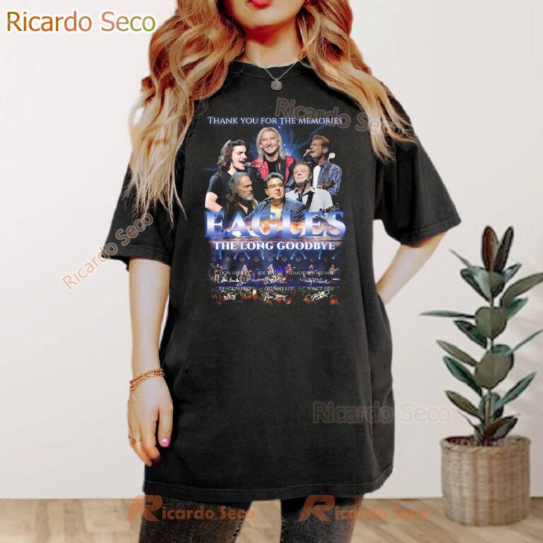 Eagles The Long Goodbye Signature Thank You For The Memories Unisex Tee-a XFa2sK7