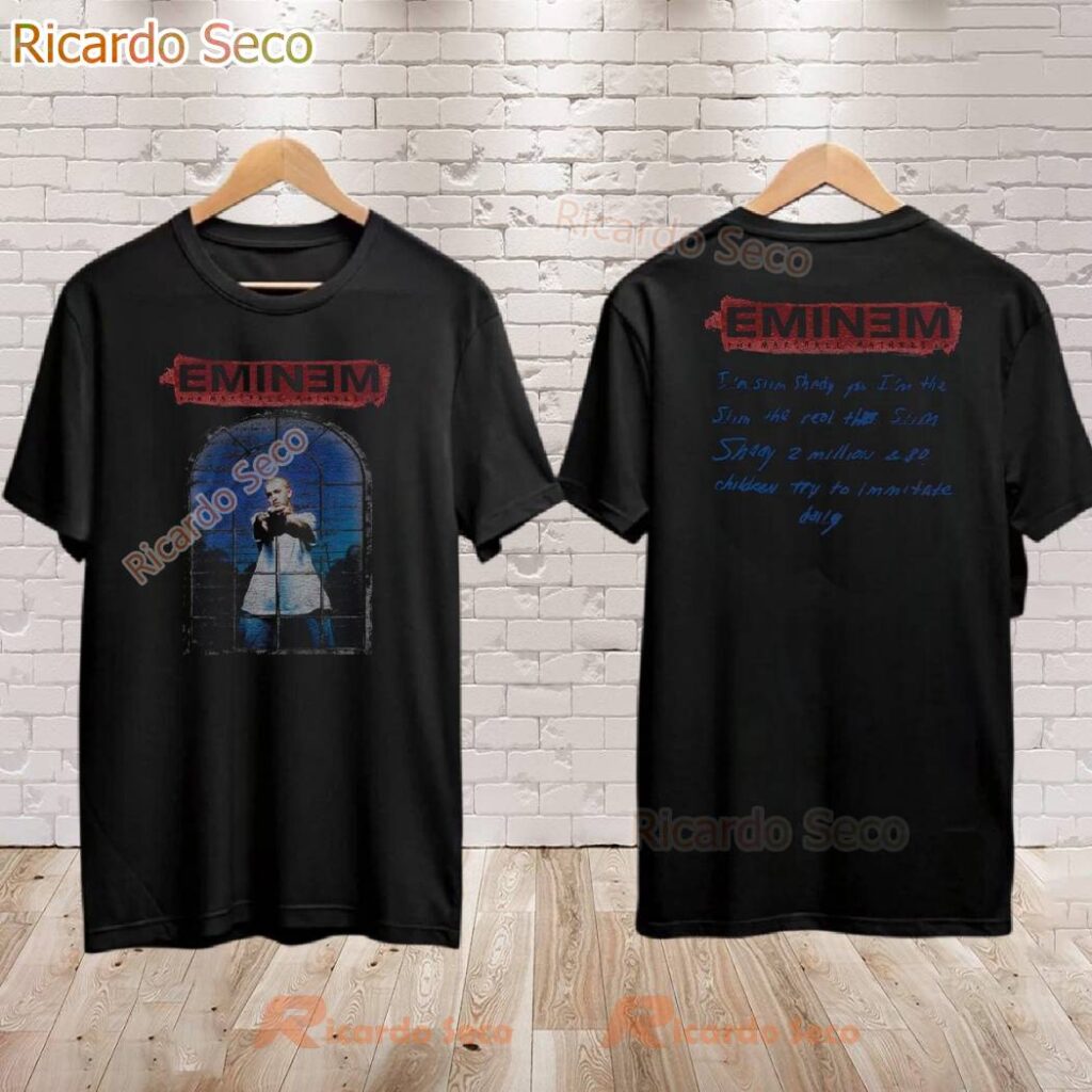 Eminem The Marshall Mathers LP Tシャツ Y2K Eminem the Marshall Mathers LP Hardcore Hip Hop Rap Big