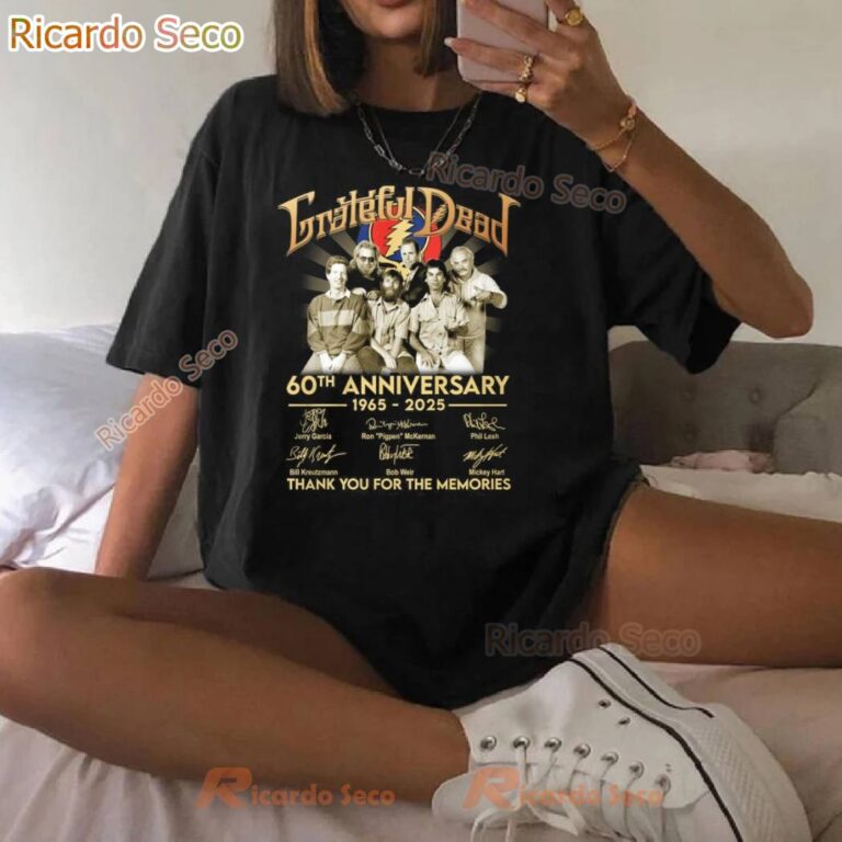Grateful Dead 1965-2025 60th Anniversary Thank You For The Memories T-shirt-b N0MOC2w