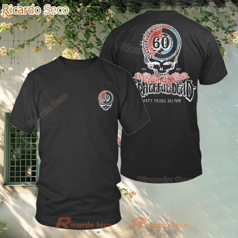 Grateful Dead 60th Anniversary Sixty Years So Far T-shirt nXyZGoB