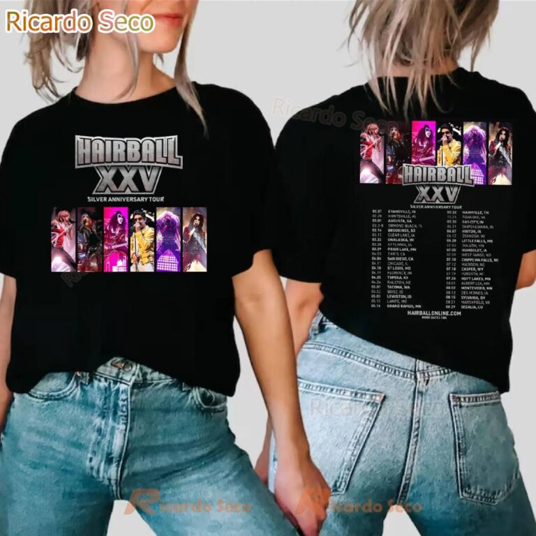Hairball XXV Silver Anniversary Tour 2025 T-shirt-b 6T9sxAa
